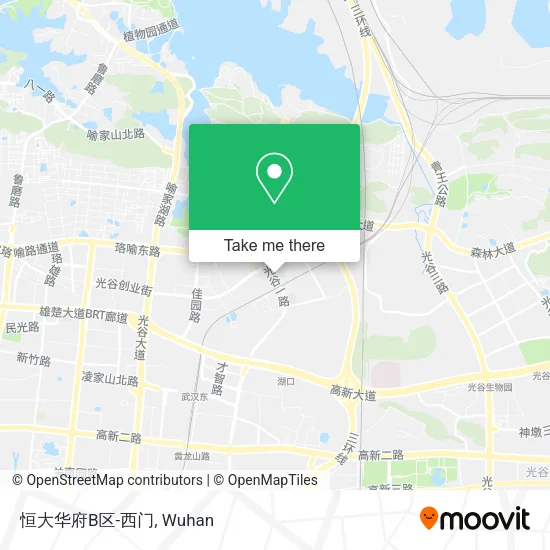 恒大华府B区-西门 map