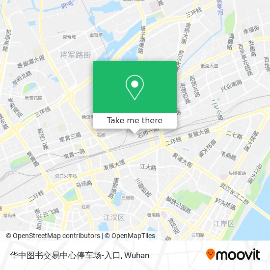 华中图书交易中心停车场-入口 map