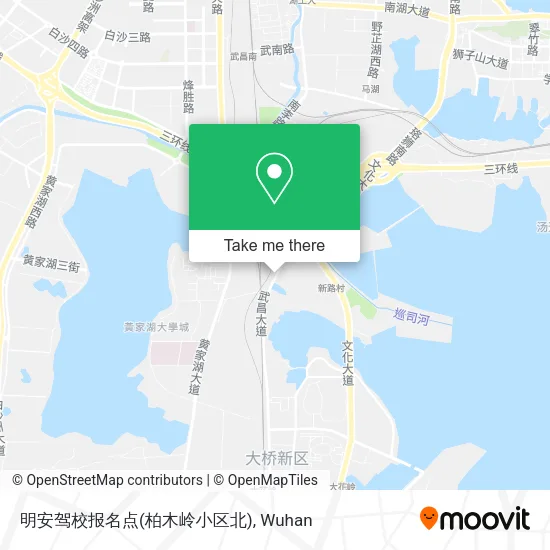 明安驾校报名点(柏木岭小区北) map