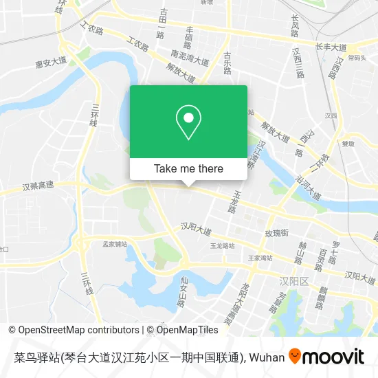 菜鸟驿站(琴台大道汉江苑小区一期中国联通) map