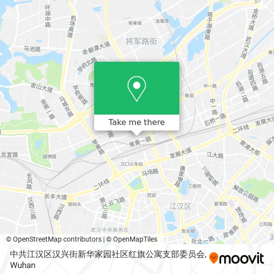 中共江汉区汉兴街新华家园社区红旗公寓支部委员会 map