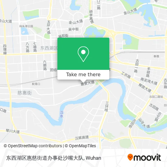 东西湖区惠慈街道办事处沙嘴大队 map