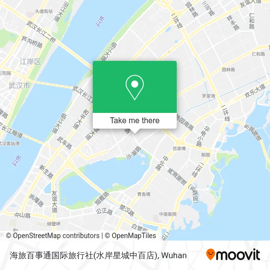 海旅百事通国际旅行社(水岸星城中百店) map