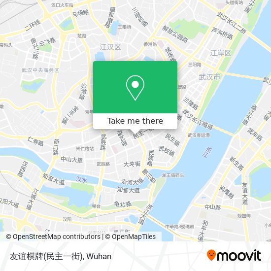 友谊棋牌(民主一街) map