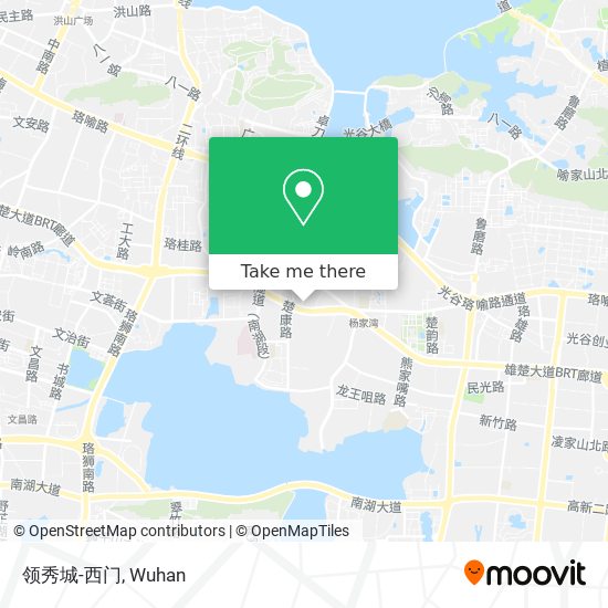 领秀城-西门 map