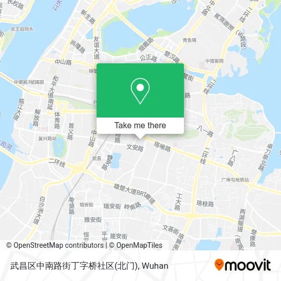 武昌区中南路街丁字桥社区(北门) map