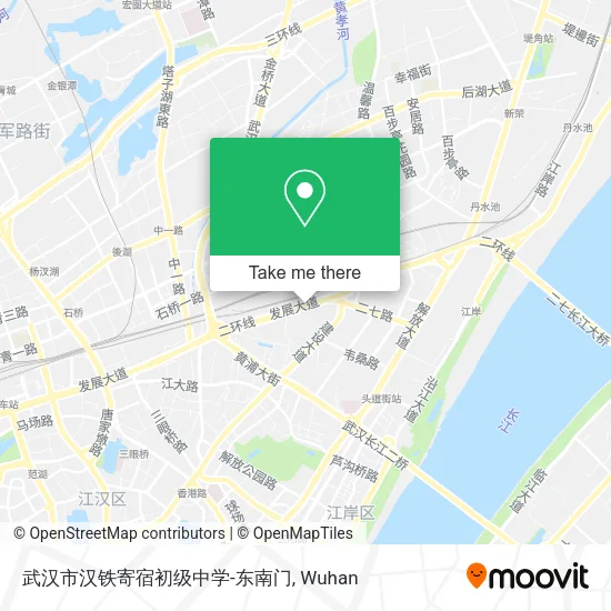 武汉市汉铁寄宿初级中学-东南门 map