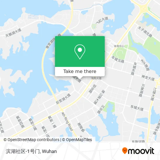 滨湖社区-1号门 map