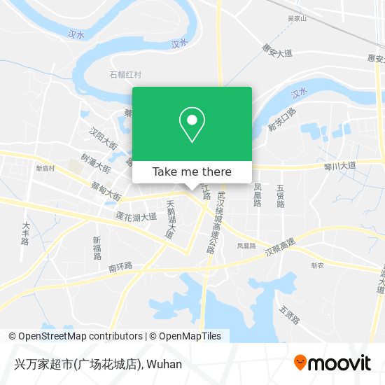 兴万家超市(广场花城店) map
