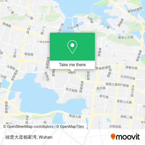 雄楚大道杨家湾 map