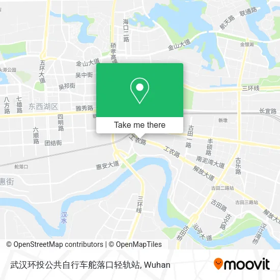 武汉环投公共自行车舵落口轻轨站 map