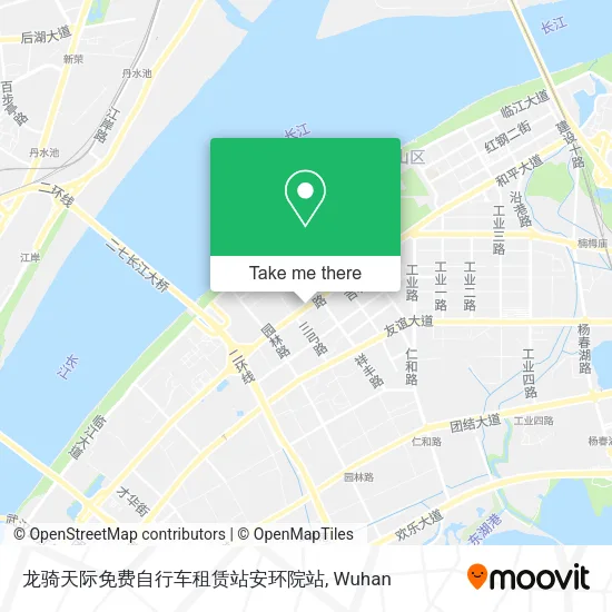 龙骑天际免费自行车租赁站安环院站 map
