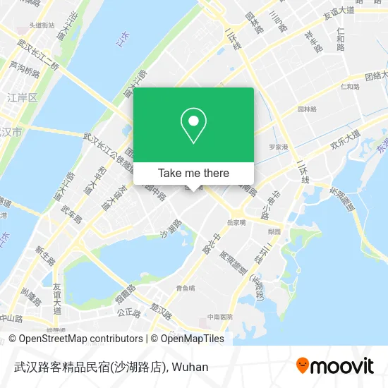 武汉路客精品民宿(沙湖路店) map