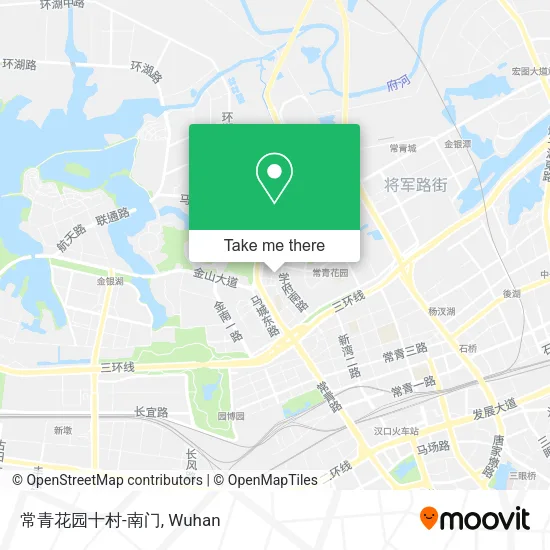常青花园十村-南门 map