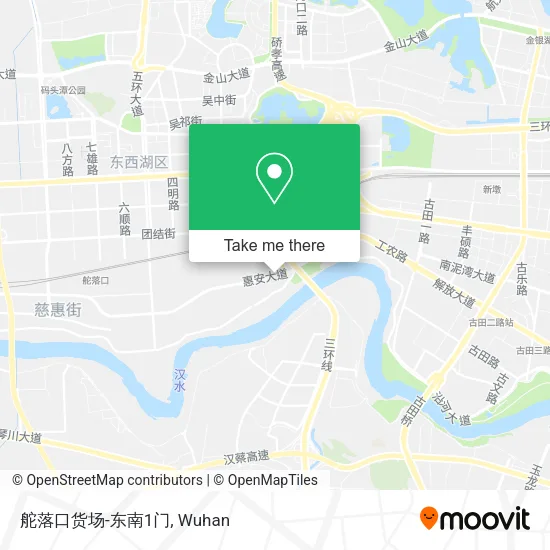 舵落口货场-东南1门 map