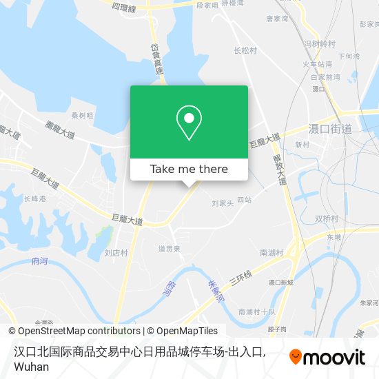 汉口北国际商品交易中心日用品城停车场-出入口 map