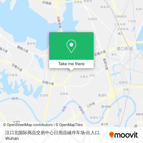 汉口北国际商品交易中心日用品城停车场-出入口 map