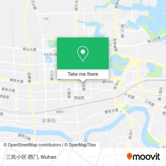 三民小区-西门 map