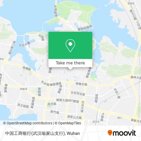 中国工商银行(武汉喻家山支行) map