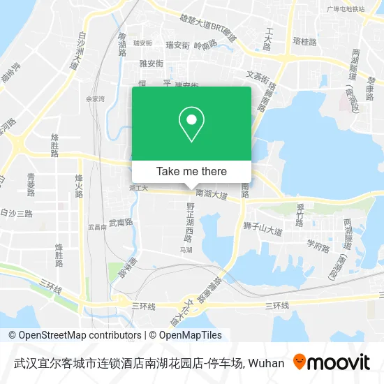 武汉宜尔客城市连锁酒店南湖花园店-停车场 map
