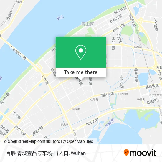 百胜·青城壹品停车场-出入口 map