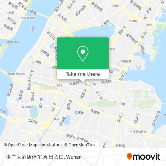 洪广大酒店停车场-出入口 map