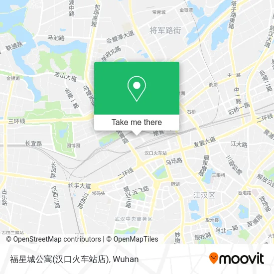 福星城公寓(汉口火车站店) map