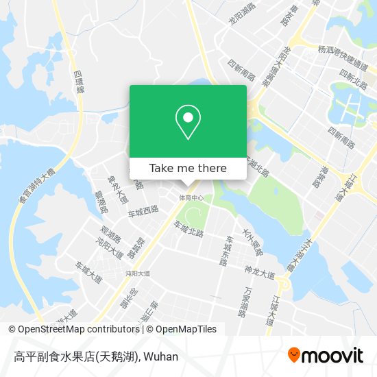 高平副食水果店(天鹅湖) map