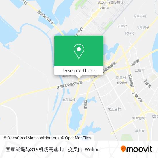 童家湖堤与S19机场高速出口交叉口 map