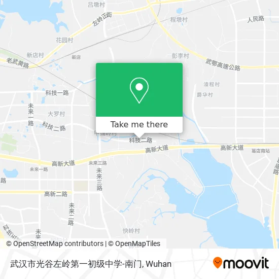武汉市光谷左岭第一初级中学-南门 map