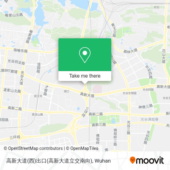 高新大道(西)出口(高新大道立交南向) map