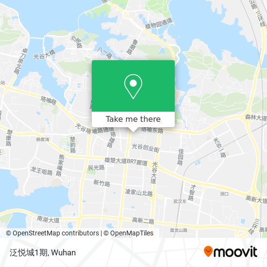 泛悦城1期 map