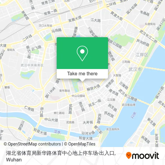 湖北省体育局新华路体育中心地上停车场-出入口 map