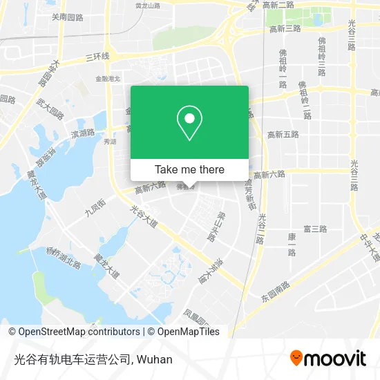光谷有轨电车运营公司 map