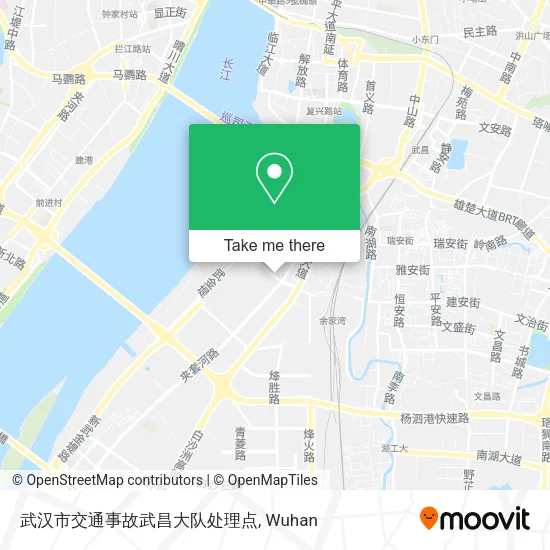 武汉市交通事故武昌大队处理点 map
