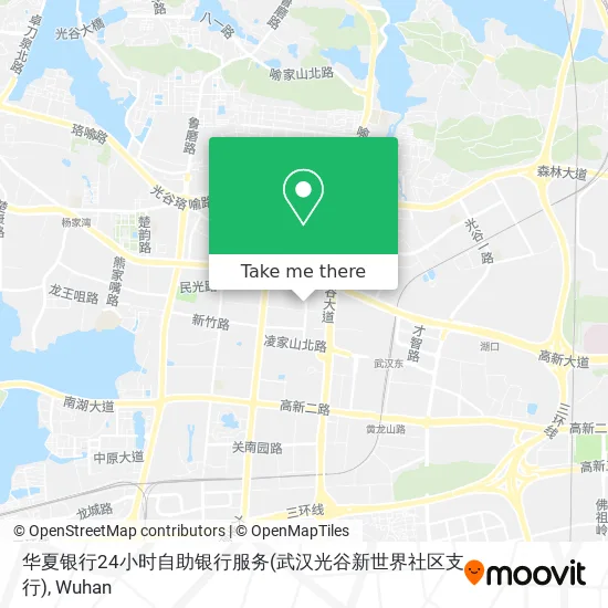 华夏银行24小时自助银行服务(武汉光谷新世界社区支行) map
