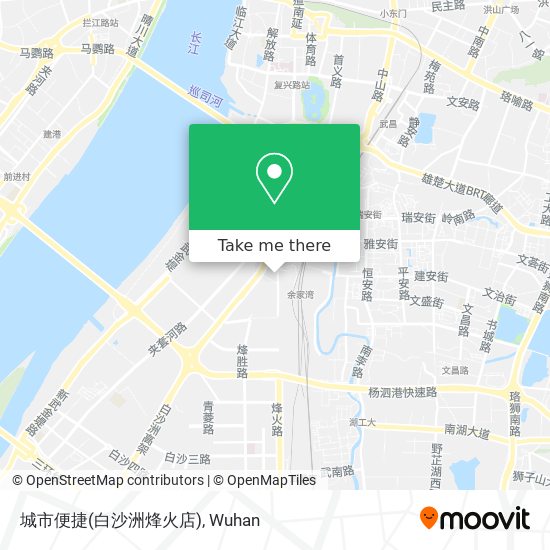 城市便捷(白沙洲烽火店) map