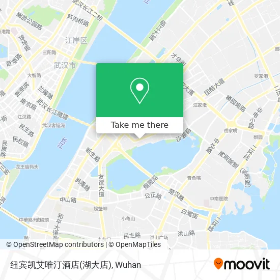 纽宾凯艾唯汀酒店(湖大店) map