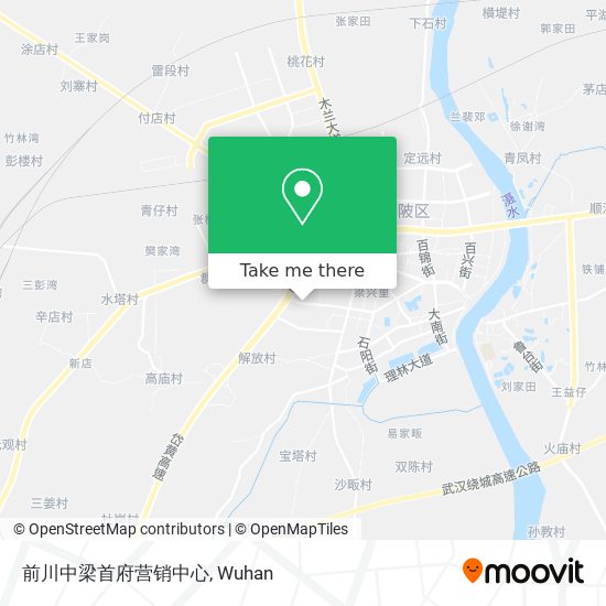 前川中梁首府营销中心 map