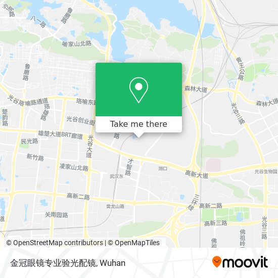 金冠眼镜专业验光配镜 map