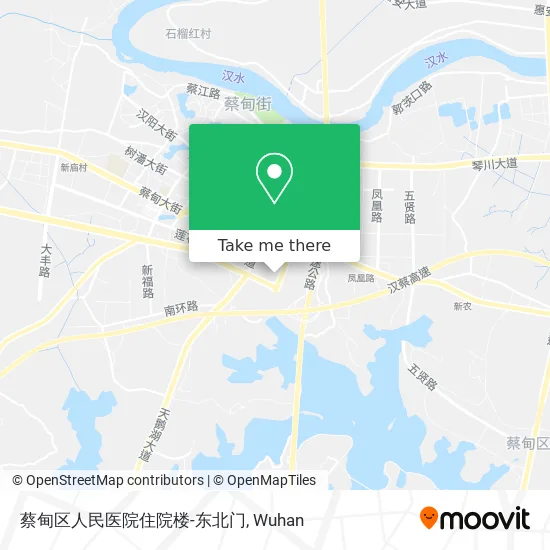 蔡甸区人民医院住院楼-东北门 map