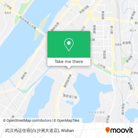 武汉鸿运住宿(白沙洲大道店) map
