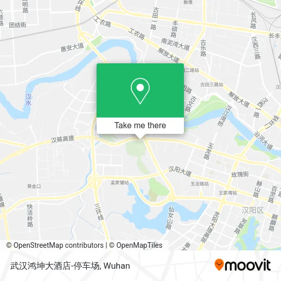 武汉鸿坤大酒店-停车场 map