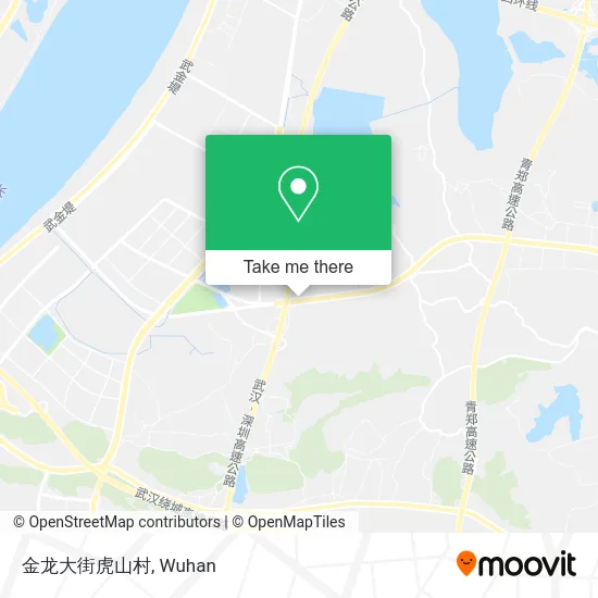 金龙大街虎山村 map