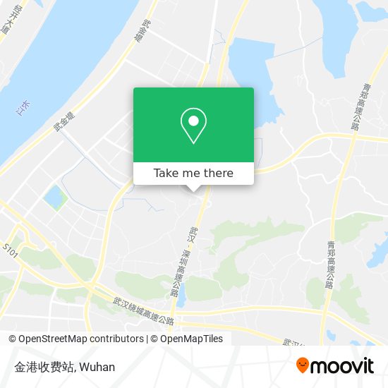 金港收费站 map