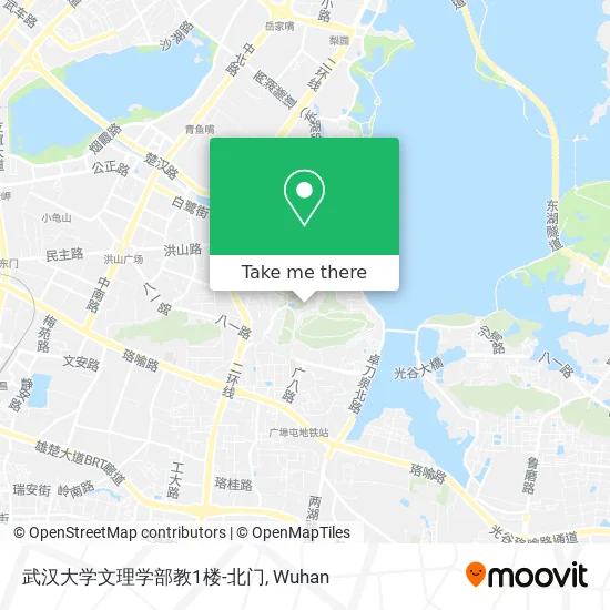 武汉大学文理学部教1楼-北门 map