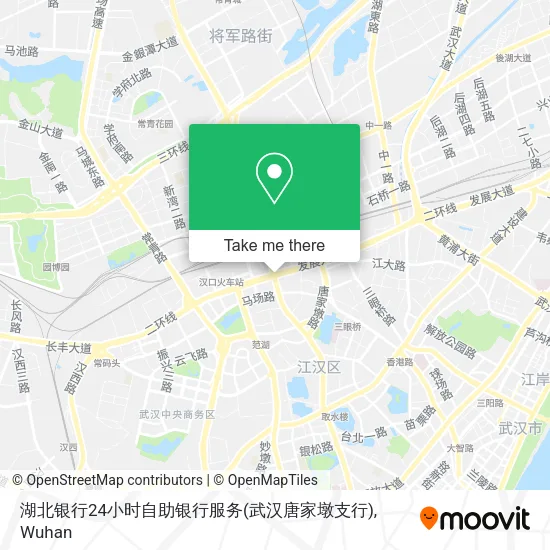 湖北银行24小时自助银行服务(武汉唐家墩支行) map