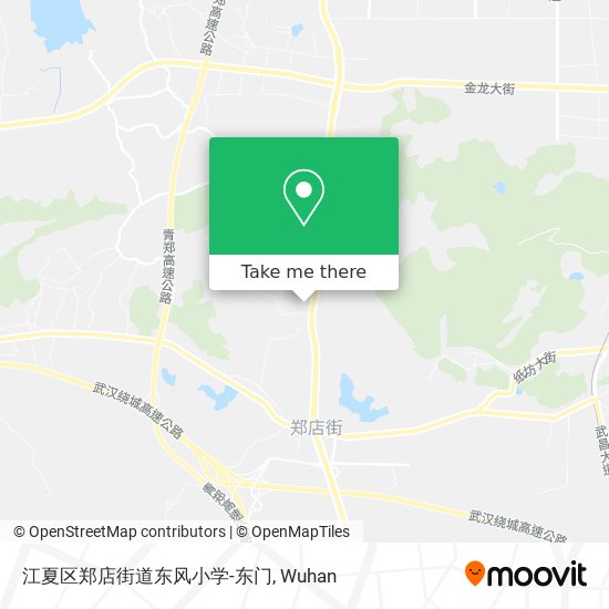 江夏区郑店街道东风小学-东门 map