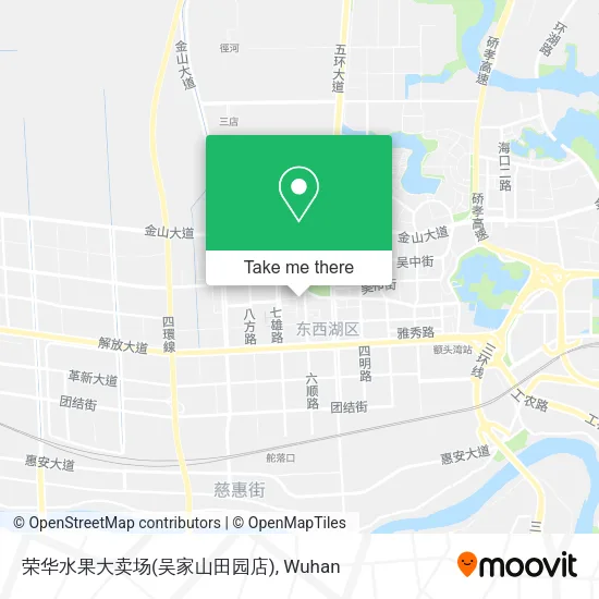 荣华水果大卖场(吴家山田园店) map