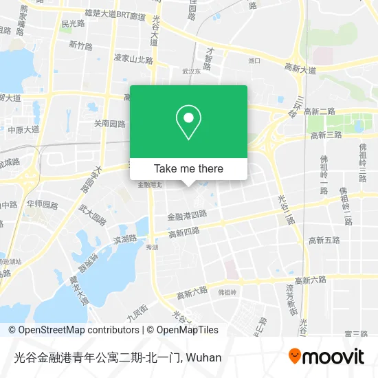 光谷金融港青年公寓二期-北一门 map